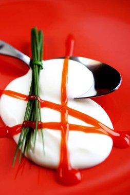 Lezzetli yoğurt, yakından bak.