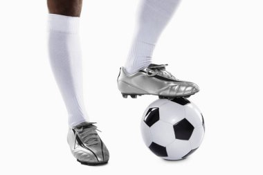 Başlamaya hazır bir futbolcu