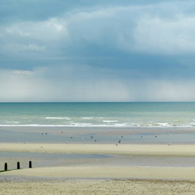 Camber Kumları ve deniz dalgaları 