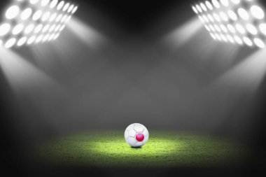 Japon topu futbol sahasında.