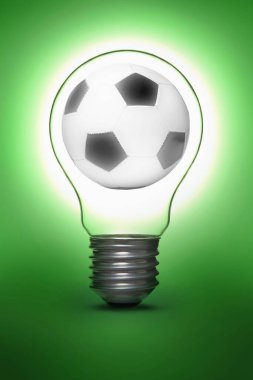 Ampulde futbol topu