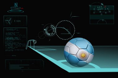 Arjantin futbol topuyla köşe bilgi paylaşımı yapıyorum.