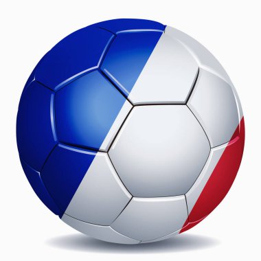 Futbol topunda Fransa bayrağı