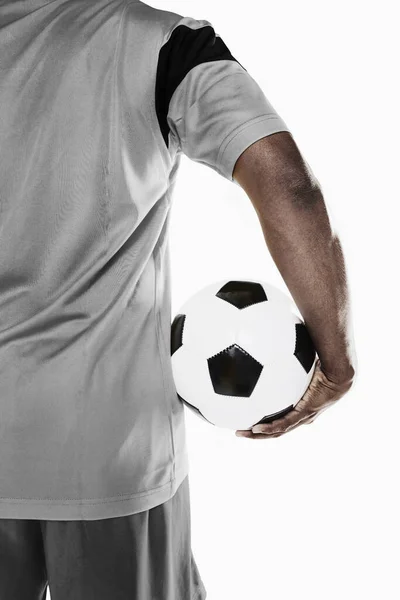 サッカー選手がボールを持っている — ストック写真
