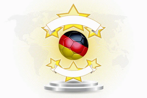 Germany Soccer Ball Emblem — Stock Photo, Image