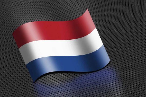 Bendera Belanda Melambaikan Banner — Stok Foto