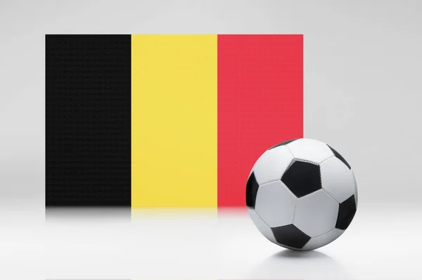 Belgium Flag Soccer Ball — Stock Photo, Image