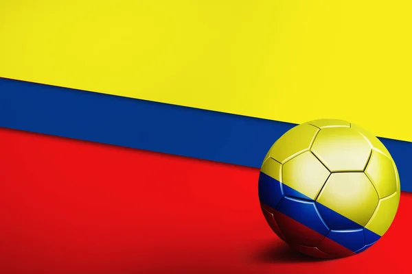 エクアドル国旗サッカーボール付き — ストック写真