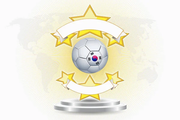 Эмблема Футбольного Мяча Кореи — стоковое фото