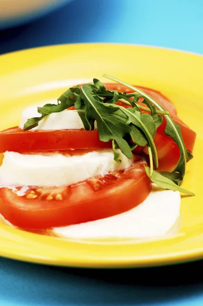 Nahaufnahme Von Tomaten Und Käse — Stockfoto