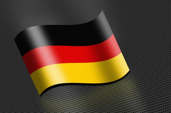 Флаг Германии Размахивающий Знамя — стоковое фото