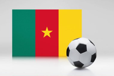 Futbol toplu fotoğraf makinesi bayrağı.