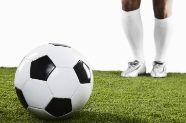 Freekick için hazır bir futbolcu