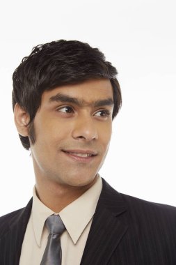 Gülümseyen bir iş adamının portresi