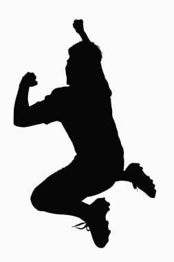 Bir futbolcunun silueti