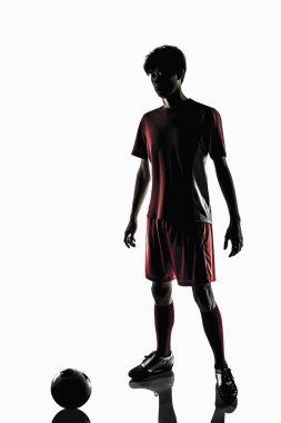 Başlamaya hazır bir futbolcu
