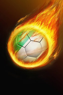 Yanan İtalya futbol topu