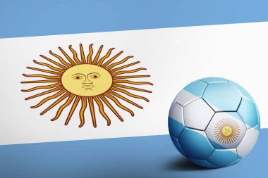 Futbol toplu Arjantin bayrağı