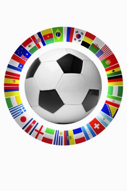 Futbol takımlarını temsil eden bayraklar