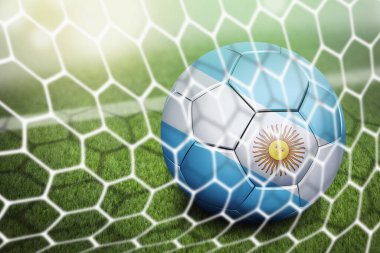 Arjantin futbol topu gol ağında