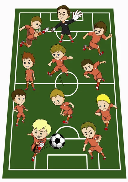 illustration of Netherlands team formation