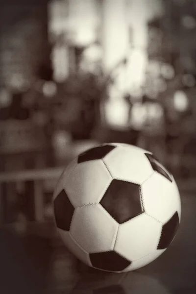 Selektywne Skupienie Się Piłce Nożnej — Zdjęcie stockowe