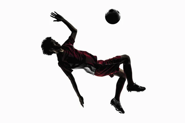 Soccer Player Doing Bicycle Kick — Stock Photo, Image