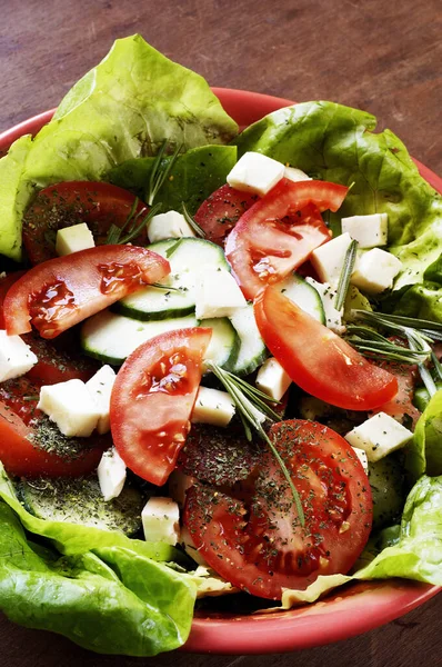 Close Cheese Salad — Stock Photo, Image