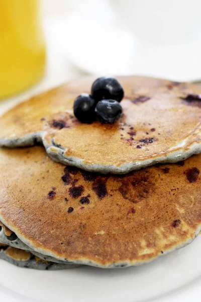 close up view of Blueberry pancake