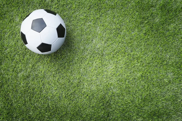 Pallone Calcio Sul Campo Gioco — Foto Stock