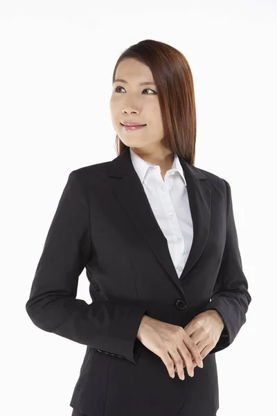 Portrait Beautiful Businesswoman Smiling — Stock Photo, Image