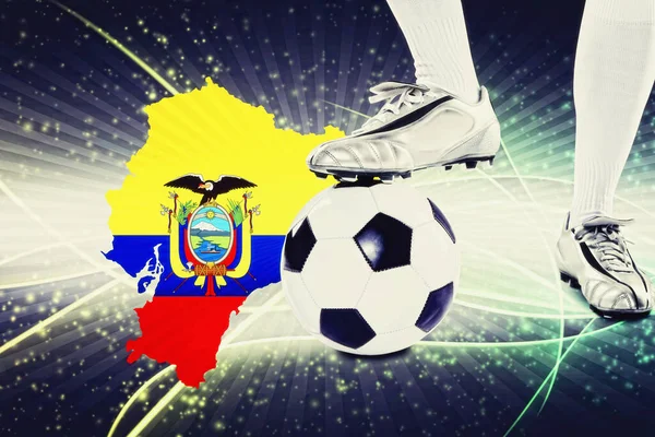 Ecuadors Fußballer Bereit Für Den Anpfiff — Stockfoto