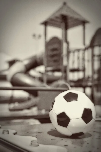 Bola Futebol Playground — Fotografia de Stock