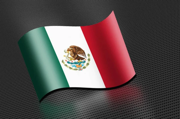 墨西哥国旗飘扬 — 图库照片