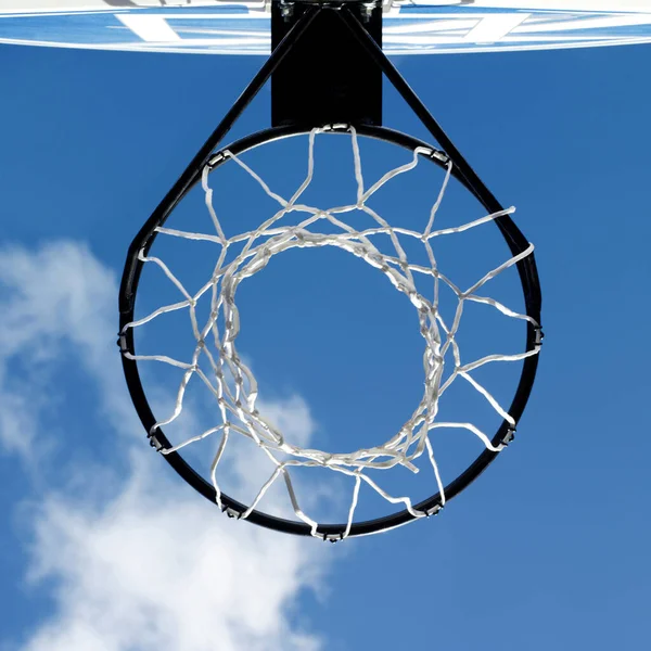 Primo Piano Del Canestro Basket — Foto Stock