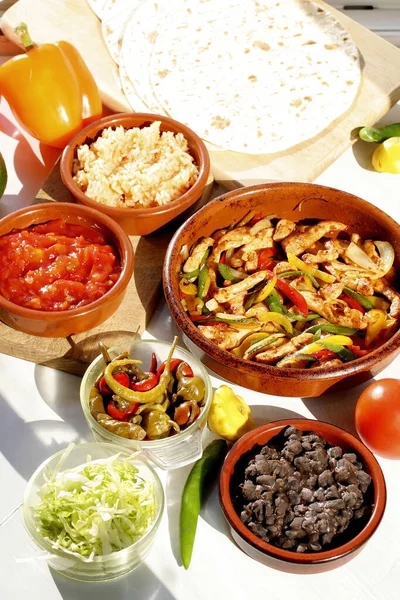 Nahaufnahme Von Mexikanischem Essen — Stockfoto