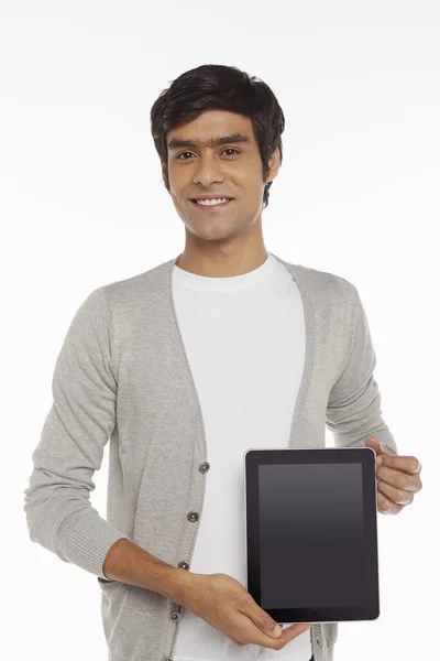 Man Holding Digital Tablet — Stock Photo, Image