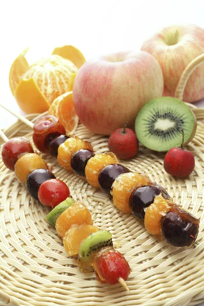 Close Frutas Sortidas Paus — Fotografia de Stock