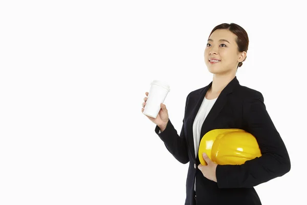 Arquitecta Tomando Una Copa — Foto de Stock