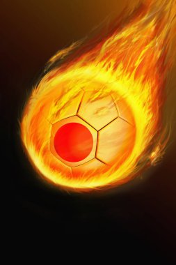 Yanan Japon futbol topu