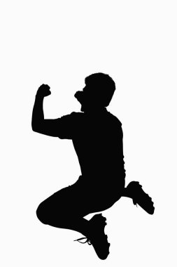 Bir futbolcunun silueti