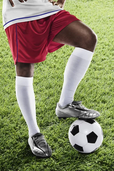 Jugador Fútbol Chile Listo Para Lanzamiento —  Fotos de Stock