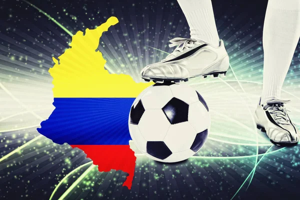 Giocatore Calcio Colombia Pronto Calcio Inizio — Foto Stock