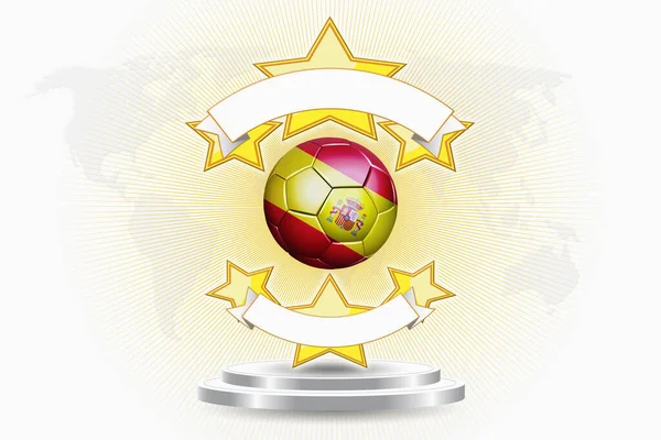 Spanisches Fußball Emblem — Stockfoto