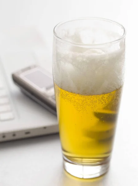 Lager Beer Close View — Stockfoto