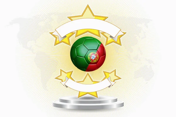 Portugals Fußballwappen — Stockfoto
