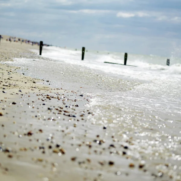 Posti Legno Sulla Spiaggia — Foto Stock