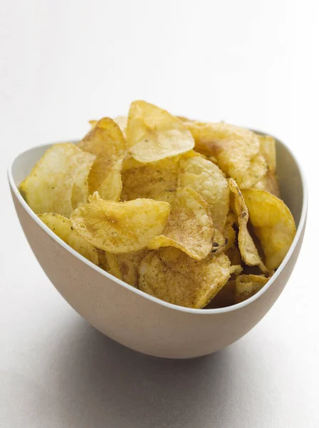 Nahaufnahme Von Kartoffelchips — Stockfoto