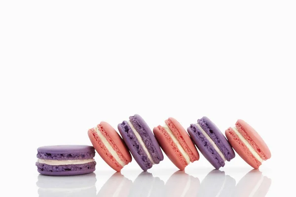 Macaroons Doces Saborosos Frescos — Fotografia de Stock