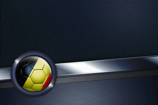 Interfejs Sportowy Belgijską Piłką Nożną — Zdjęcie stockowe